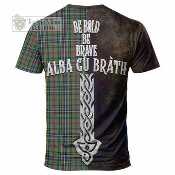 Bisset Tartan Family Crest T-Shirt Alba Gu Brath Be Brave Lion Ancient Style - Tartan Vibes Clothing