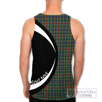 Bisset Tartan Men's Tank Top with Family Crest Circle Style - Tartan Vibes Clothing
