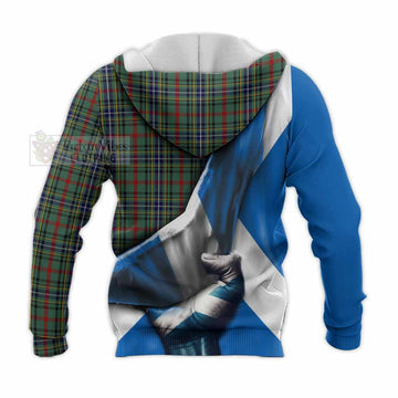 Bisset Tartan Knitted Hoodie with Family Crest Scotland Patriotic Style - Tartan Vibes Clothing