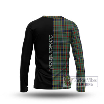 Bisset Tartan Long Sleeve T-Shirt with Family Crest and Half Of Me Style - Tartan Vibes Clothing