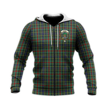 Bisset Tartan Knitted Hoodie with Family Crest Unisex Knitted Zip Hoodie - Tartan Vibes Clothing