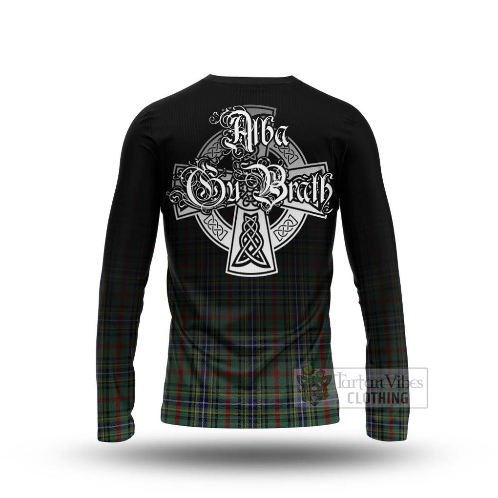 Bisset Tartan Long Sleeve T-Shirt Featuring Alba Gu Brath Family Crest Celtic Inspired - Tartan Vibes Clothing