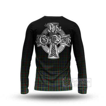 Bisset Tartan Long Sleeve T-Shirt Featuring Alba Gu Brath Family Crest Celtic Inspired - Tartan Vibes Clothing