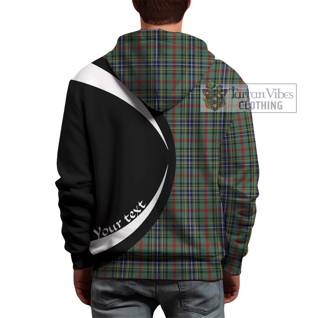 Bisset Tartan Hoodie with Family Crest Circle Style - Tartan Vibes Clothing