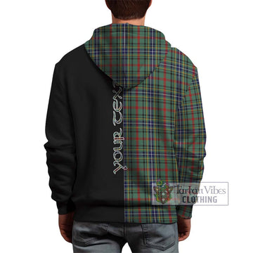 Bisset Tartan Hoodie with Family Crest and Half Of Me Style - Tartan Vibes Clothing