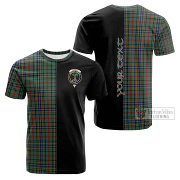 Tartan Vibes Clothing Bisset Tartan Cotton T-shirt with Family Crest and Half Of Me Style