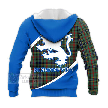 Bisset Family Crest Tartan Knitted Hoodie Celebrate Saint Andrew's Day in Style - Tartan Vibes Clothing