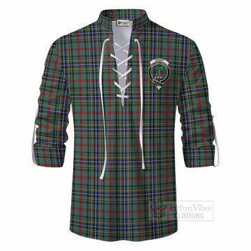 Bisset Tartan Ghillie Kilt Shirt with Family Crest DNA In Me Style - Tartan Vibes Clothing