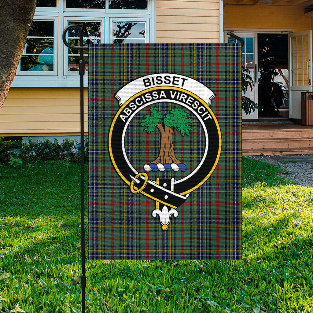 Bisset Tartan Flag with Family Crest - Tartan Vibes Clothing