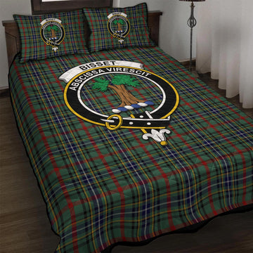 Bisset Tartan Quilt Bed Set with Family Crest - Tartan Vibes Clothing