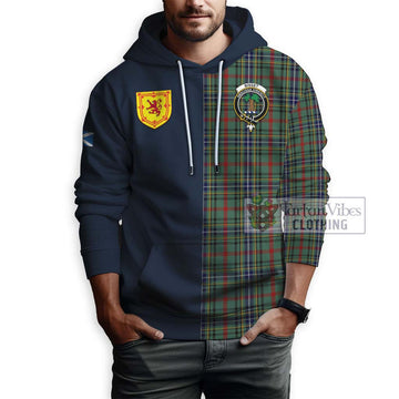 Bisset Tartan Hoodie Alba with Scottish Lion Royal Arm Half Style - Tartan Vibes Clothing