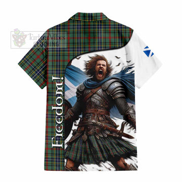 Bisset Crest Tartan Hawaiian Shirt Inspired by the Freedom of Scottish Warrior - Tartan Vibes Clothing