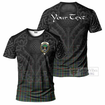Bisset Tartan T-Shirt with Family Crest Celtic Thistle Vibes - Tartan Vibes Clothing