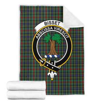 Bisset Tartan Blanket with Family Crest - Tartan Vibes Clothing