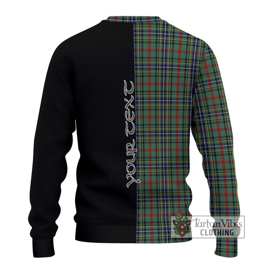 Bisset Tartan Ugly Sweater with Family Crest and Half Of Me Style - Tartan Vibes Clothing
