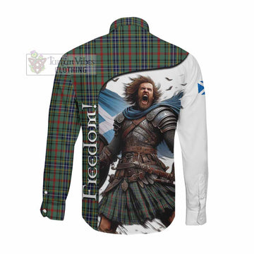 Bisset Crest Tartan Long Sleeve Button Shirt Inspired by the Freedom of Scottish Warrior Men's Shirt - Tartan Vibes Clothing