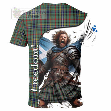 Bisset Crest Tartan T-Shirt Inspired by the Freedom of Scottish Warrior - Tartan Vibes Clothing