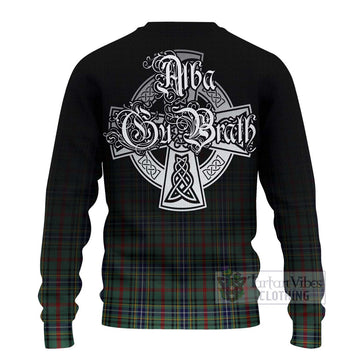 Bisset Tartan Ugly Sweater Featuring Alba Gu Brath Family Crest Celtic Inspired - Tartan Vibes Clothing