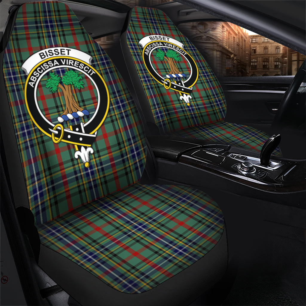 Bisset Tartan Car Seat Cover with Family Crest - Tartan Vibes Clothing
