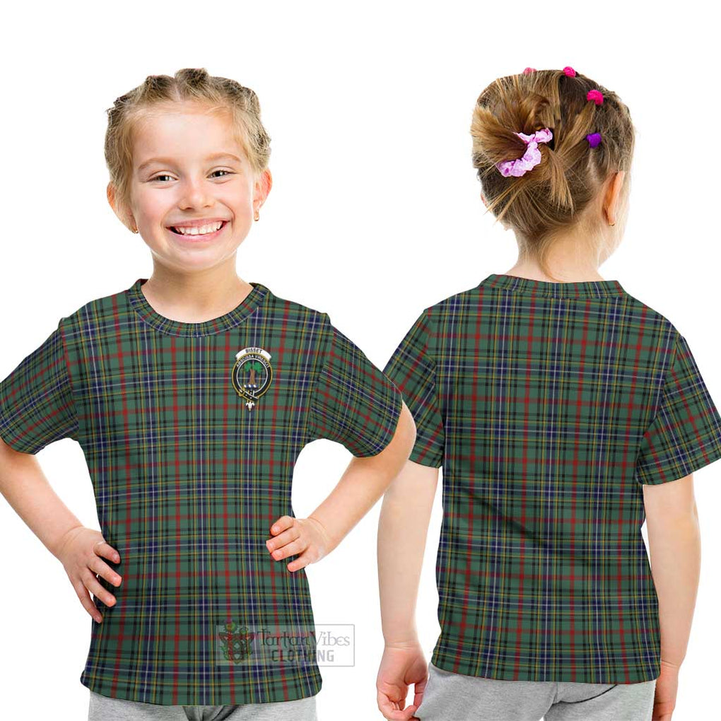 Bisset Tartan Kid T-Shirt with Family Crest - Tartan Vibes Clothing