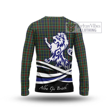 Bisset Tartan Long Sleeve T-Shirt with Alba Gu Brath Regal Lion Emblem - Tartan Vibes Clothing