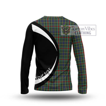 Bisset Tartan Long Sleeve T-Shirt with Family Crest Circle Style - Tartan Vibes Clothing