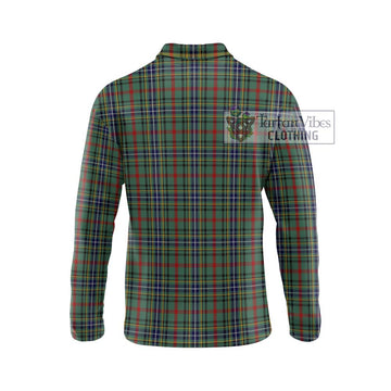 Bisset Tartan Long Sleeve Polo Shirt with Family Crest DNA In Me Style - Tartan Vibes Clothing