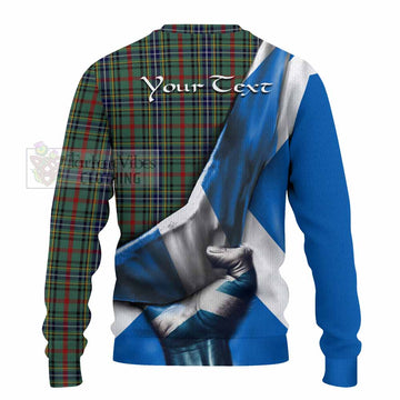 Bisset Tartan Knitted Sweater with Family Crest Scotland Patriotic Style - Tartan Vibes Clothing