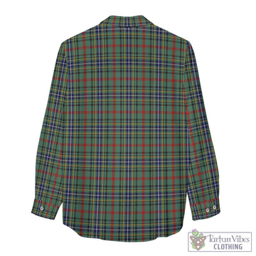 Bisset Tartan Women's Casual Shirt with Family Crest - Tartan Vibes Clothing