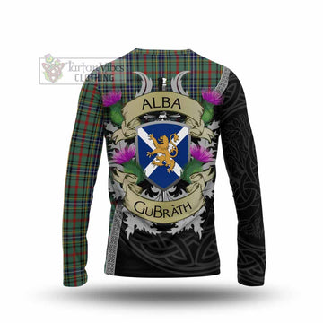 Bisset Tartan Family Crest Long Sleeve T-Shirt Lion Rampant Royal Thistle Shield Celtic Inspired - Tartan Vibes Clothing