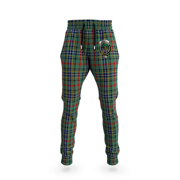 Bisset Tartan Joggers Pants with Family Crest 5XL - Tartan Vibes Clothing