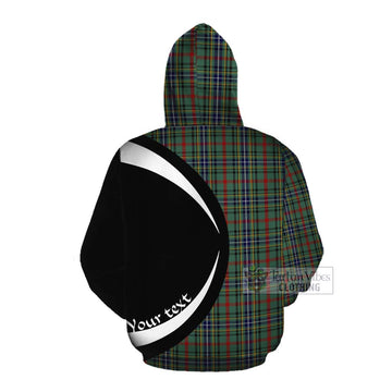 Bisset Tartan Cotton Hoodie with Family Crest Circle Style Pullover Hoodie - Tartan Vibes Clothing