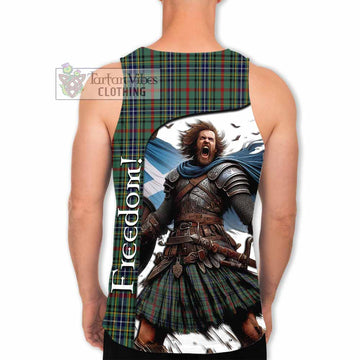 Bisset Crest Tartan Men's Tank Top Inspired by the Freedom of Scottish Warrior - Tartan Vibes Clothing