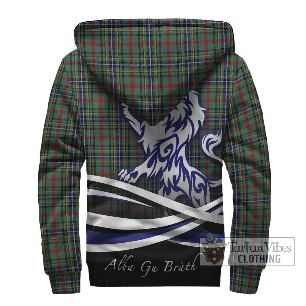 Bisset Tartan Sherpa Hoodie with Alba Gu Brath Regal Lion Emblem - Tartan Vibes Clothing