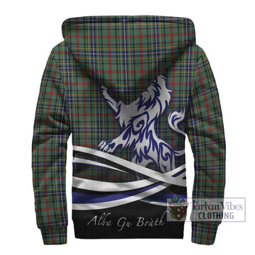 Bisset Tartan Sherpa Hoodie with Alba Gu Brath Regal Lion Emblem - Tartan Vibes Clothing
