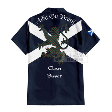 Bisset Tartan Lion Rampant Hawaiian Shirt Proudly Display Your Heritage with Alba Gu Brath and Clan Name - Tartan Vibes Clothing