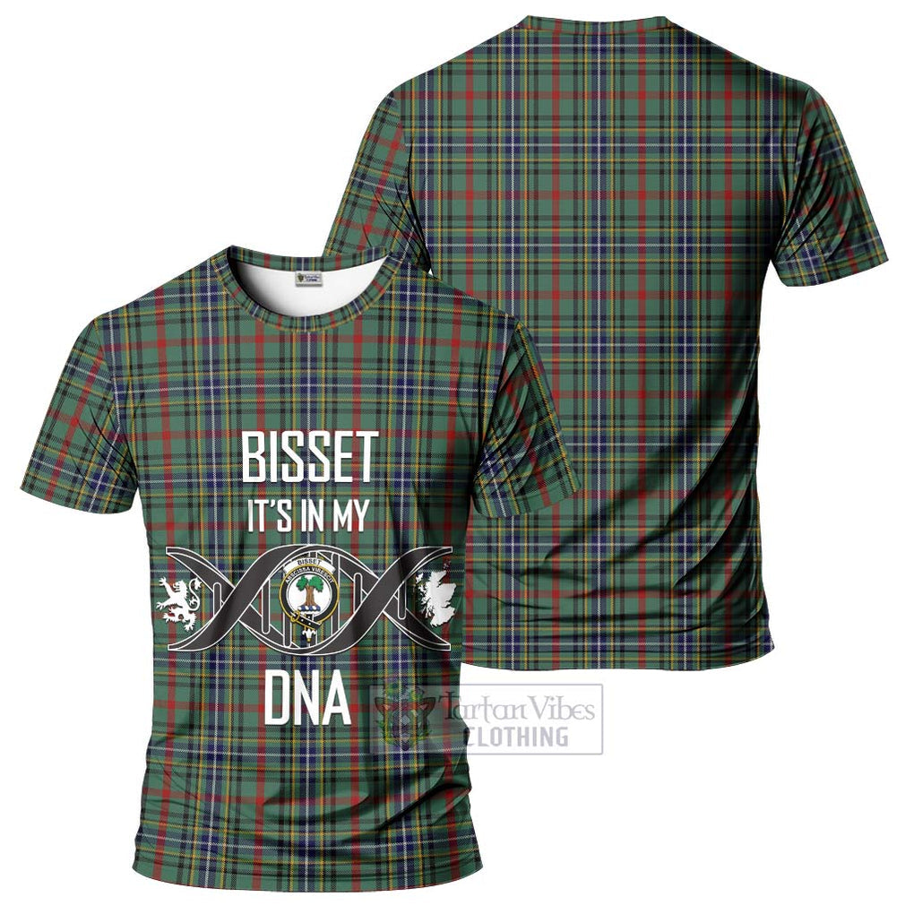 Bisset Tartan T-Shirt with Family Crest DNA In Me Style - Tartan Vibes Clothing