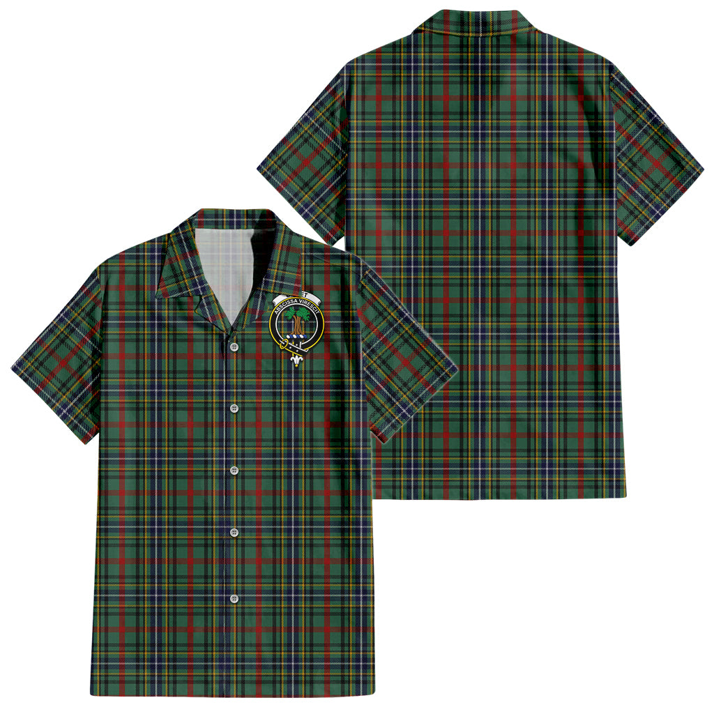 Bisset Tartan Hawaiian Shirt with Family Crest - Tartan Vibes Clothing