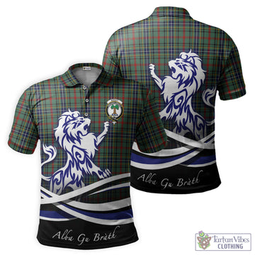Bisset Tartan Polo Shirt with Alba Gu Brath Regal Lion Emblem - Tartan Vibes Clothing