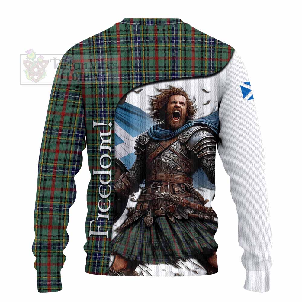 Bisset Crest Tartan Knitted Sweater Inspired by the Freedom of Scottish Warrior - Tartan Vibes Clothing