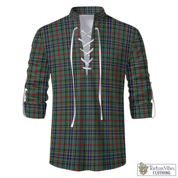 Bisset Tartan Men's Scottish Traditional Jacobite Ghillie Kilt Shirt
