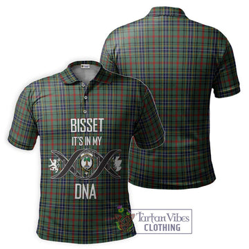 Bisset Tartan Polo Shirt with Family Crest DNA In Me Style - Tartan Vibes Clothing