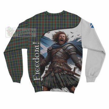 Bisset Crest Tartan Sweatshirt Inspired by the Freedom of Scottish Warrior - Tartan Vibes Clothing