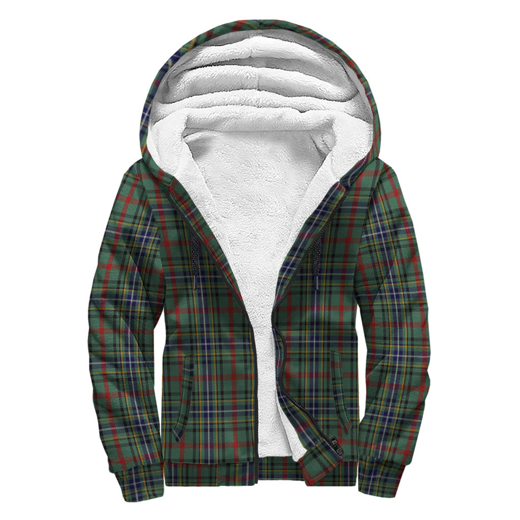 Bisset Tartan Sherpa Hoodie with Family Crest - Tartan Vibes Clothing