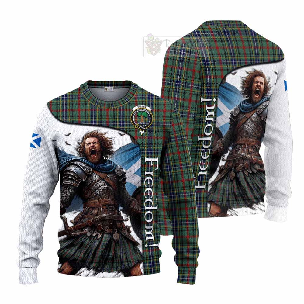 Bisset Crest Tartan Knitted Sweater Inspired by the Freedom of Scottish Warrior - Tartan Vibes Clothing