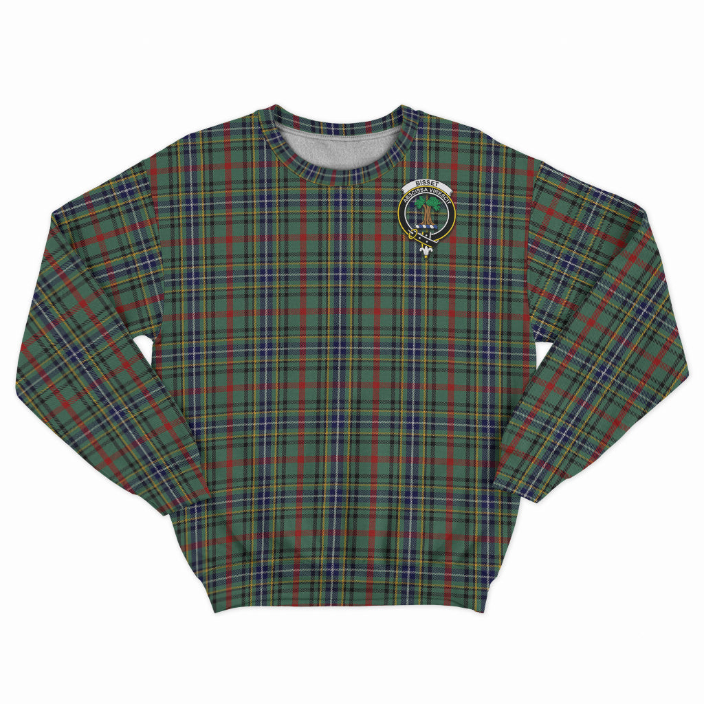 Bisset Tartan Sweatshirt with Family Crest - Tartan Vibes Clothing