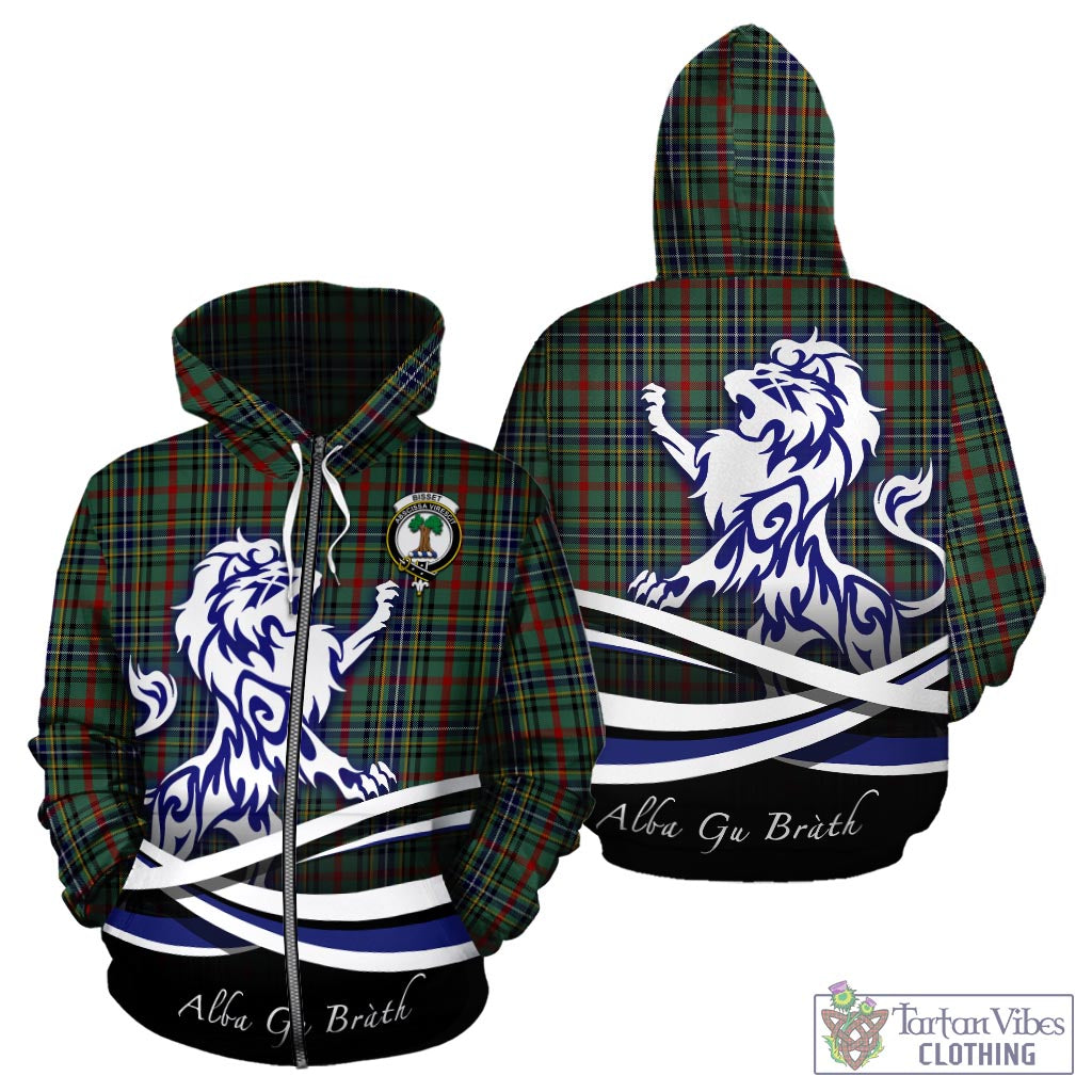Bisset Tartan Hoodie with Alba Gu Brath Regal Lion Emblem - Tartan Vibes Clothing