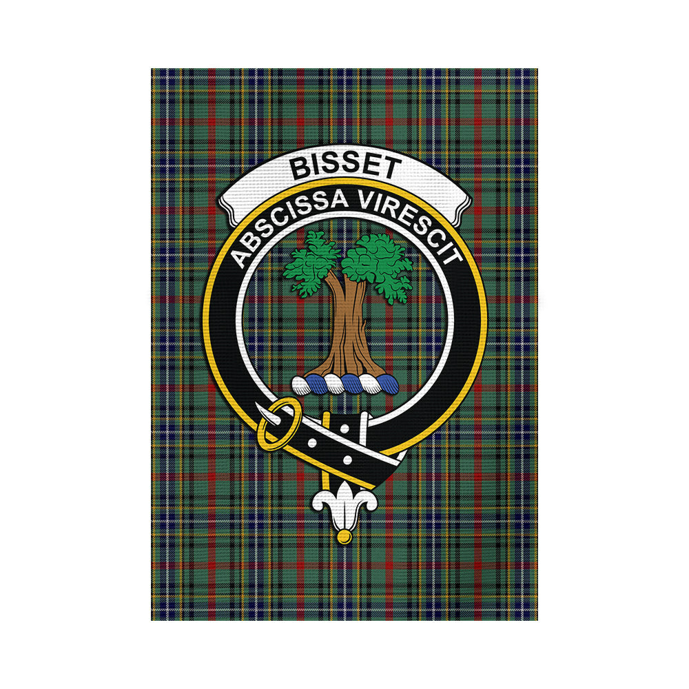 Bisset Tartan Flag with Family Crest - Tartan Vibes Clothing