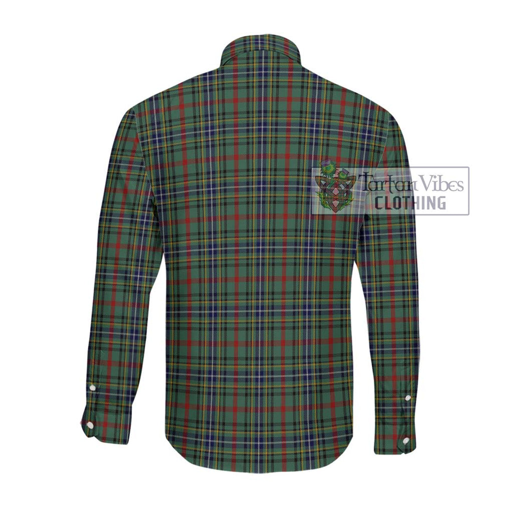 Bisset Tartan Long Sleeve Button Shirt with Family Crest DNA In Me Style - Tartanvibesclothing Shop