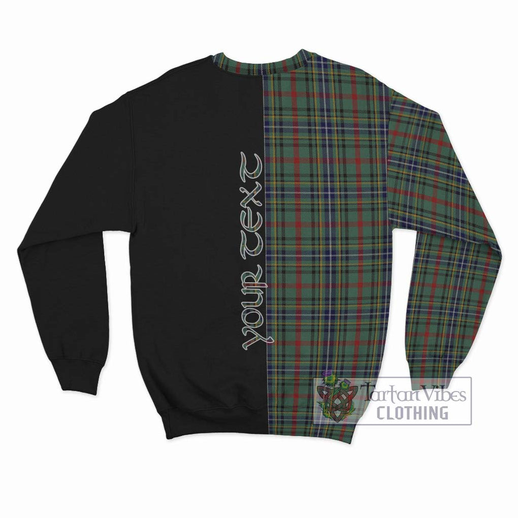 Bisset Tartan Sweatshirt with Family Crest and Half Of Me Style - Tartan Vibes Clothing